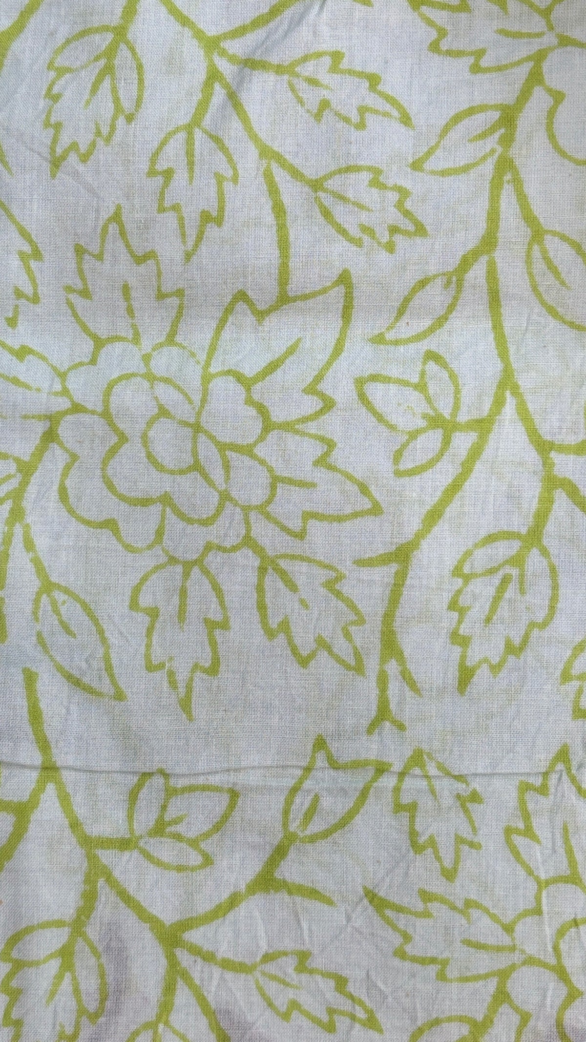 Mint and Green Handblock Printed Cotton Suit Set with Kota Doria Dupatta