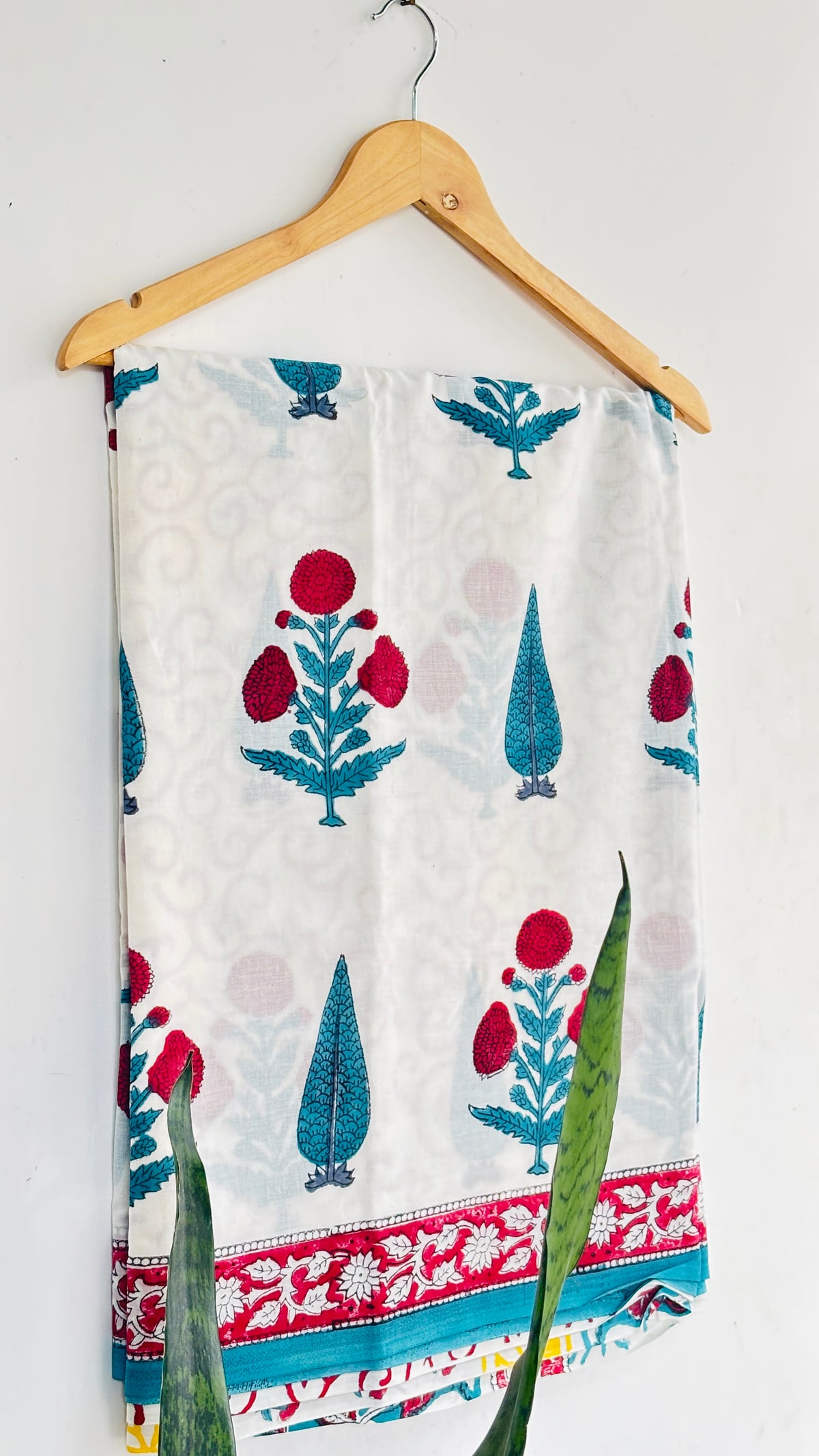 Handblock Printed Mul Cotton Saree