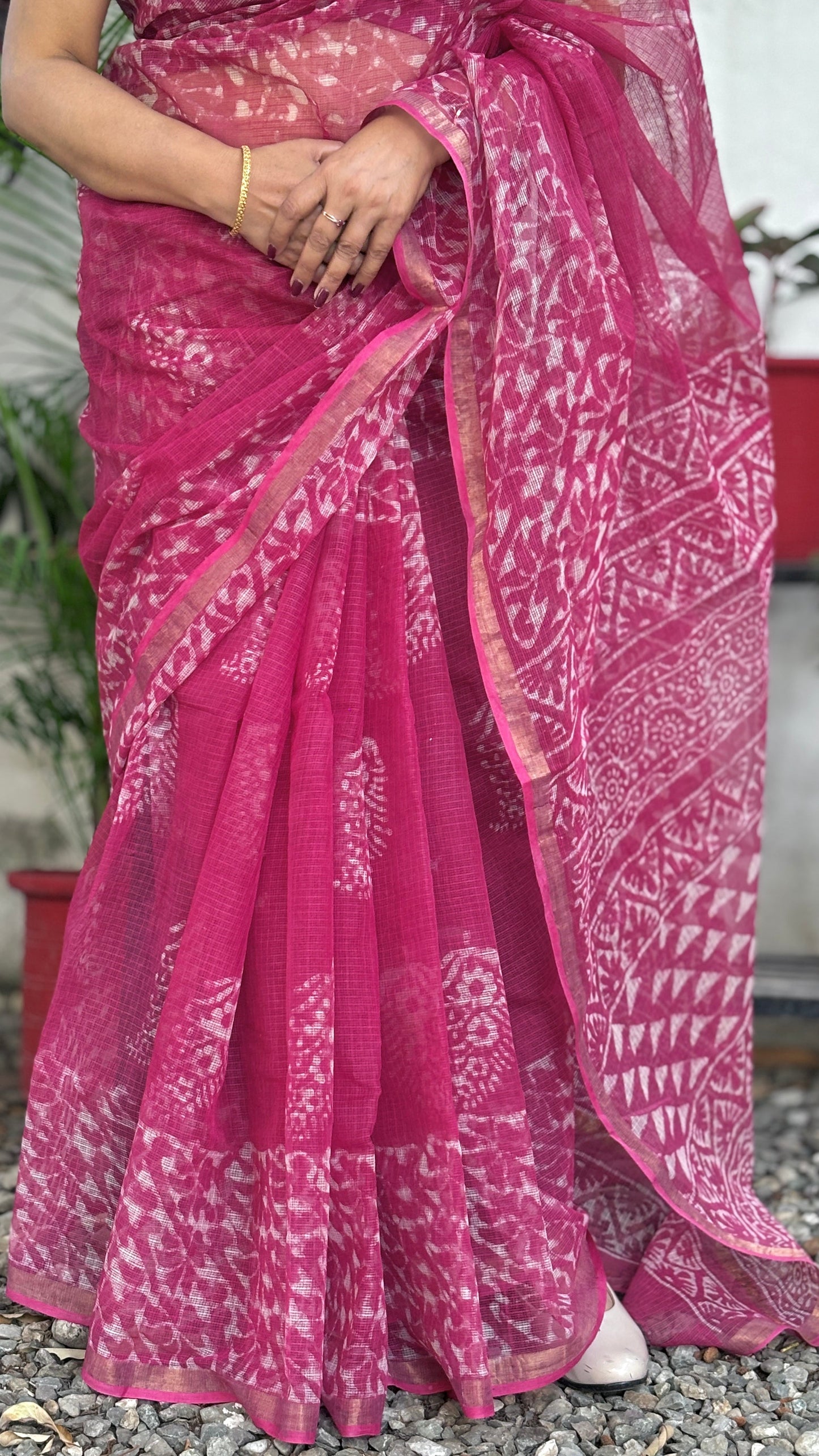 Kota Doria - Dark Pink