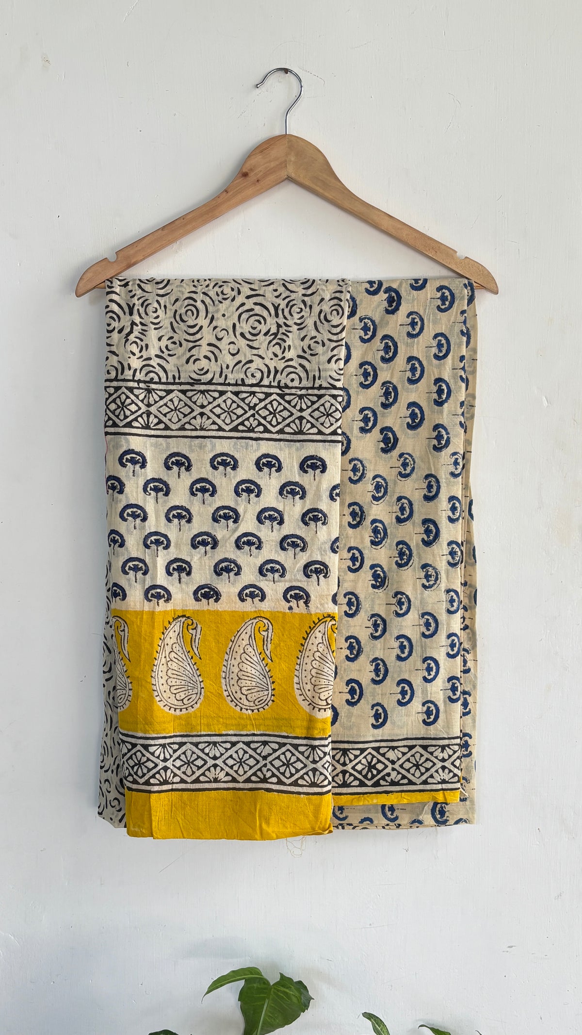 Handblock Printed Cotton Suit Set With Cotton Dupatta