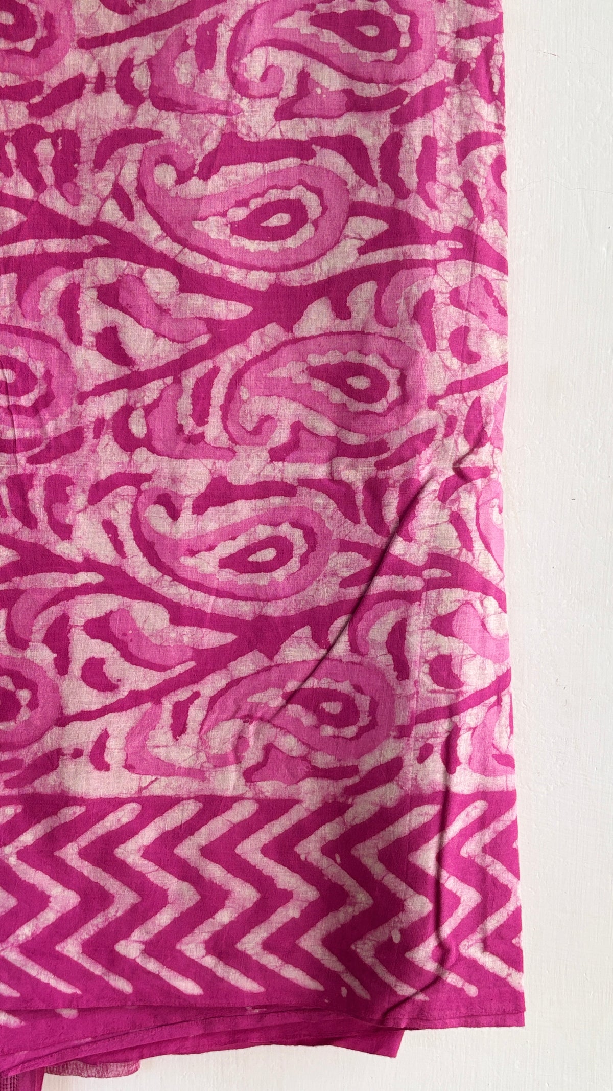 Ink Handblock Printed Cotton Suit Set with Kota Doria Dupatta