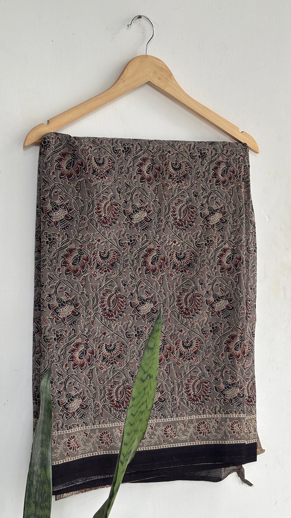 Floral Handblock Printed Mul Cotton Saree