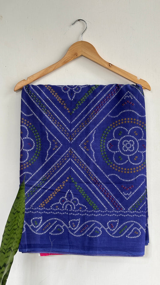 Bandhani Print Mul Cotton Saree