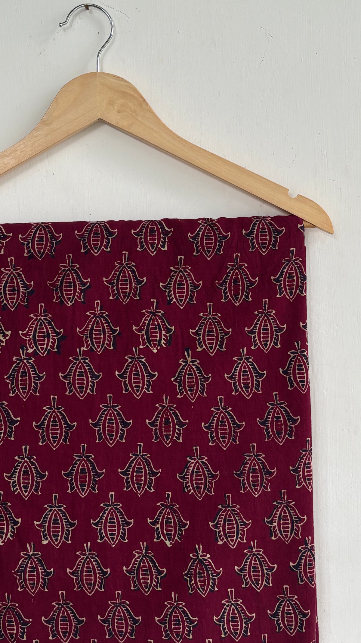 Floral Handblock Printed Mul Cotton Saree