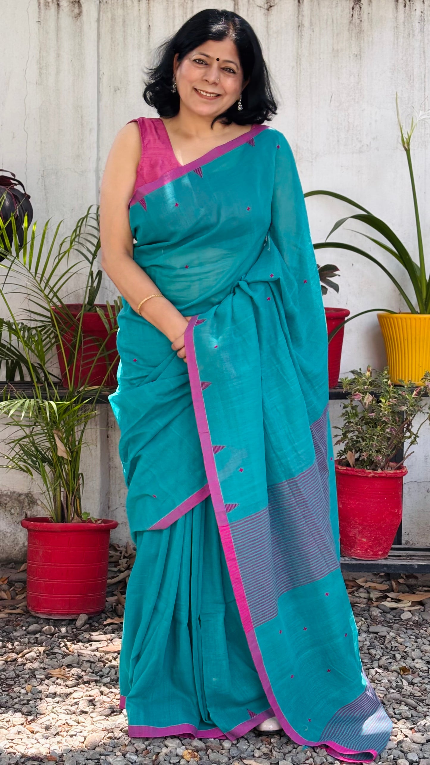 Handwoven Soft Cotton Saree