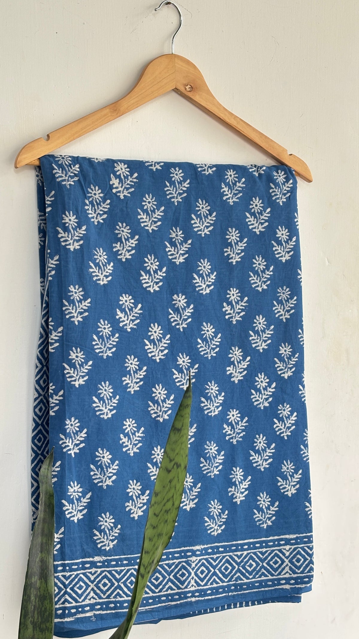 Handblock Printed Mul Cotton Saree