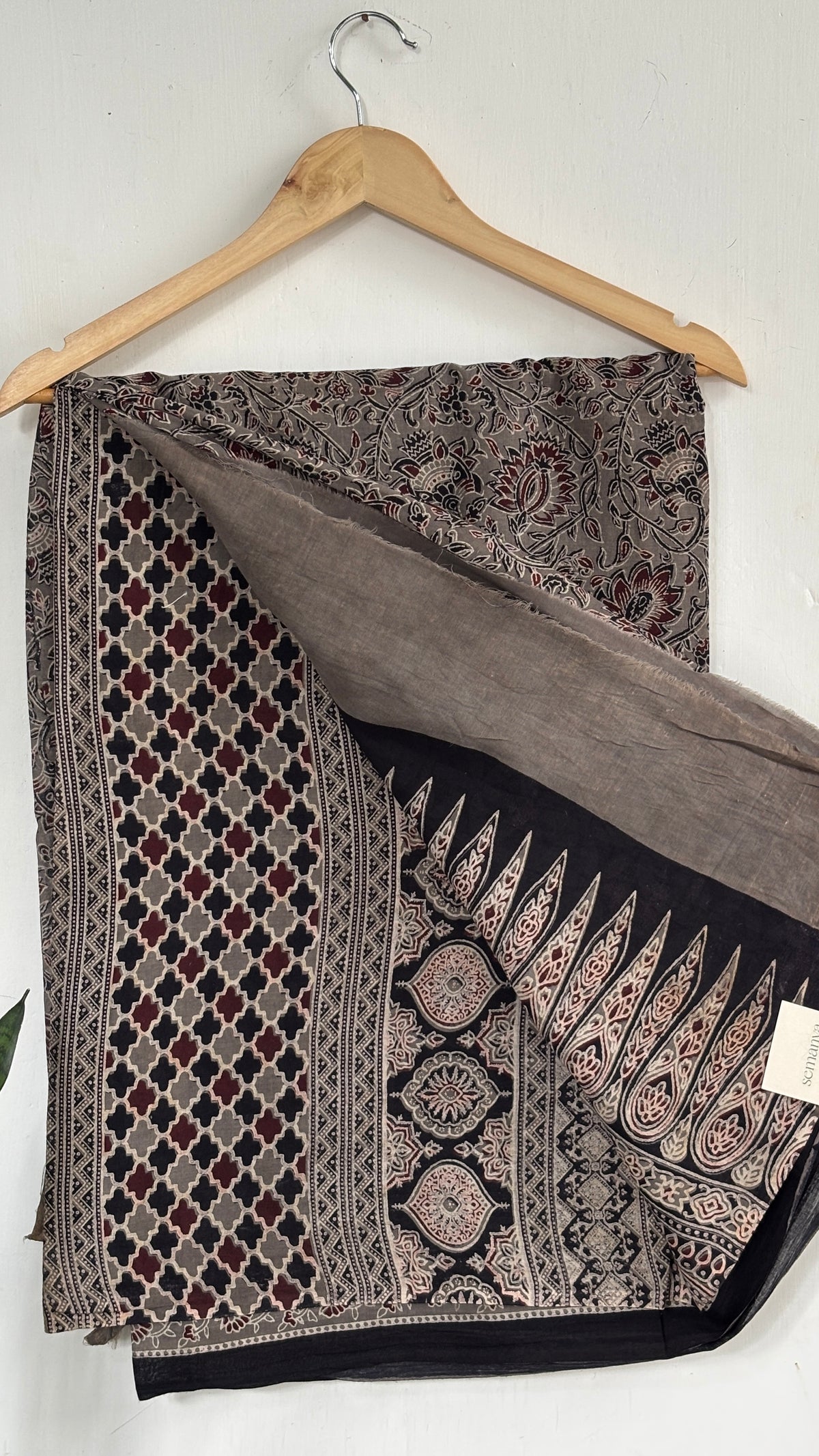 Floral Handblock Printed Mul Cotton Saree