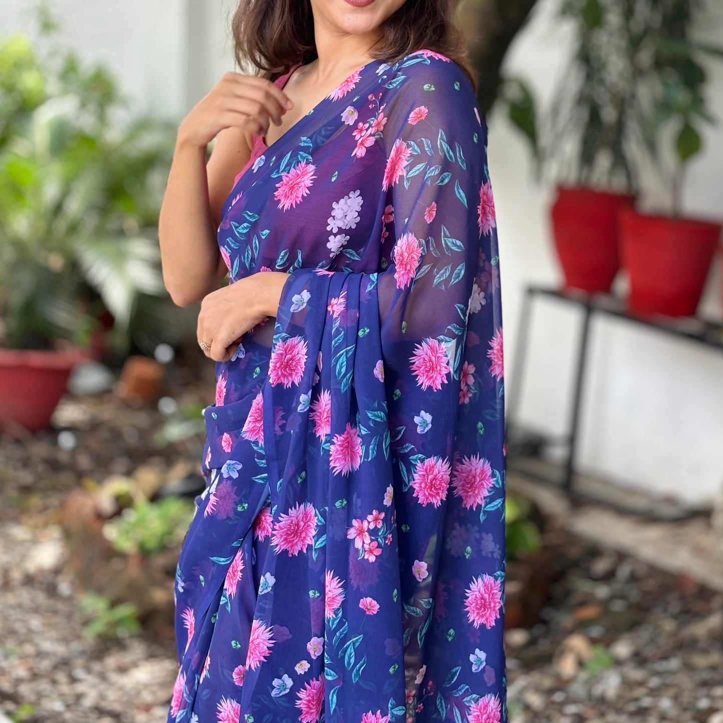 Weightless Floral Saree