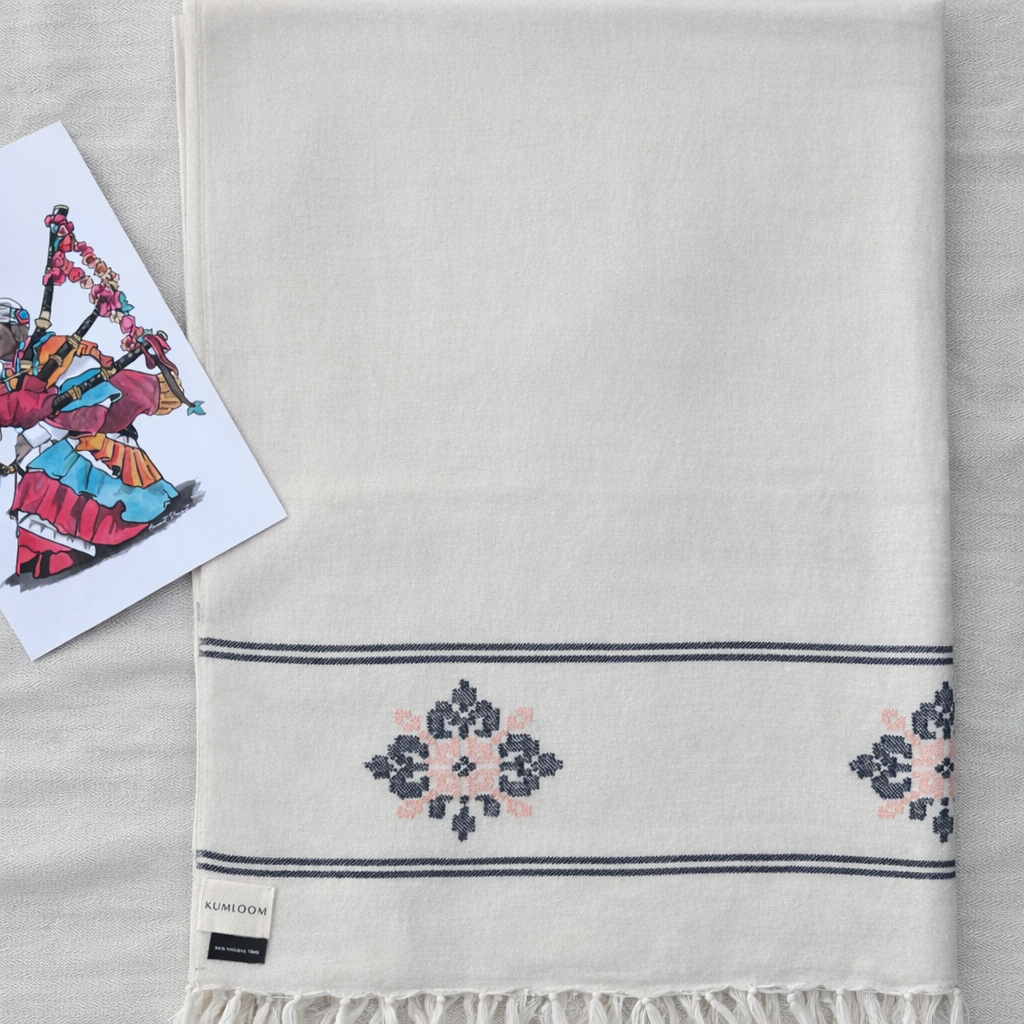 Plain with border motifs