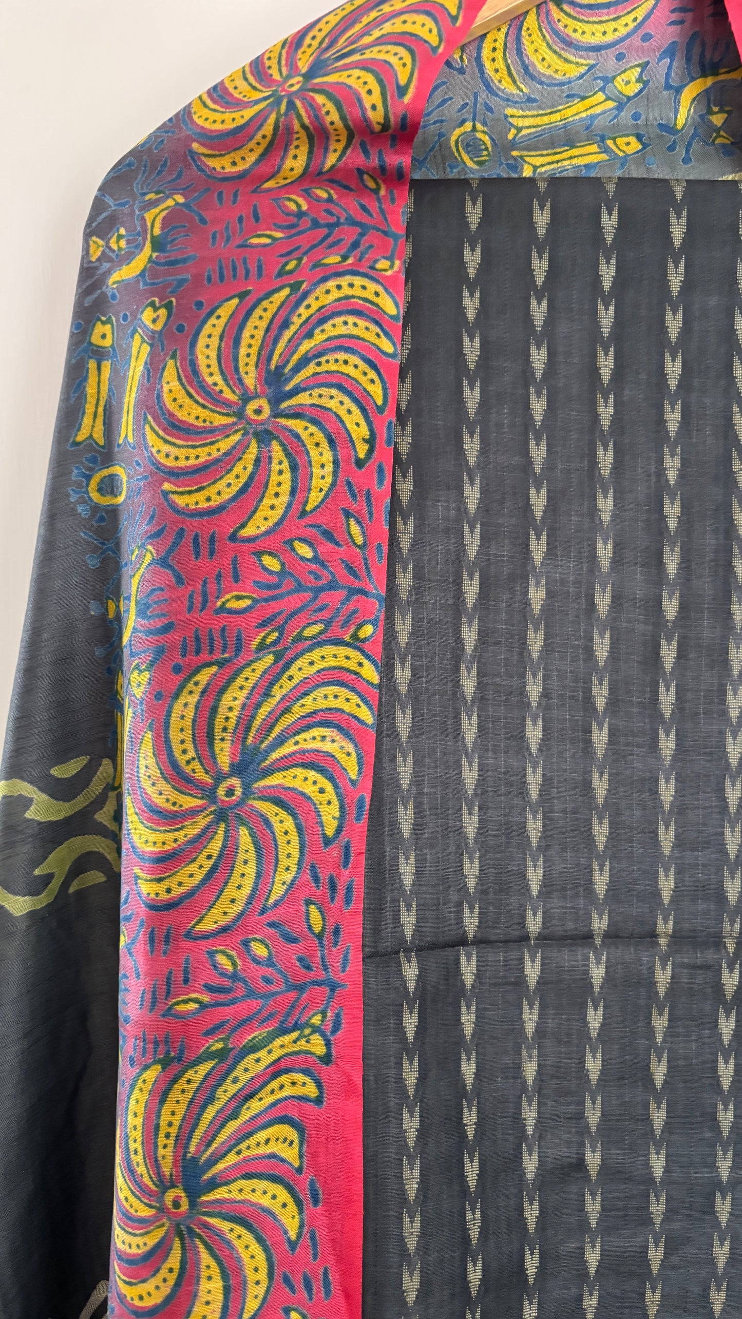 Mulberry Silk Handwoven Suit Set - Dark Grey