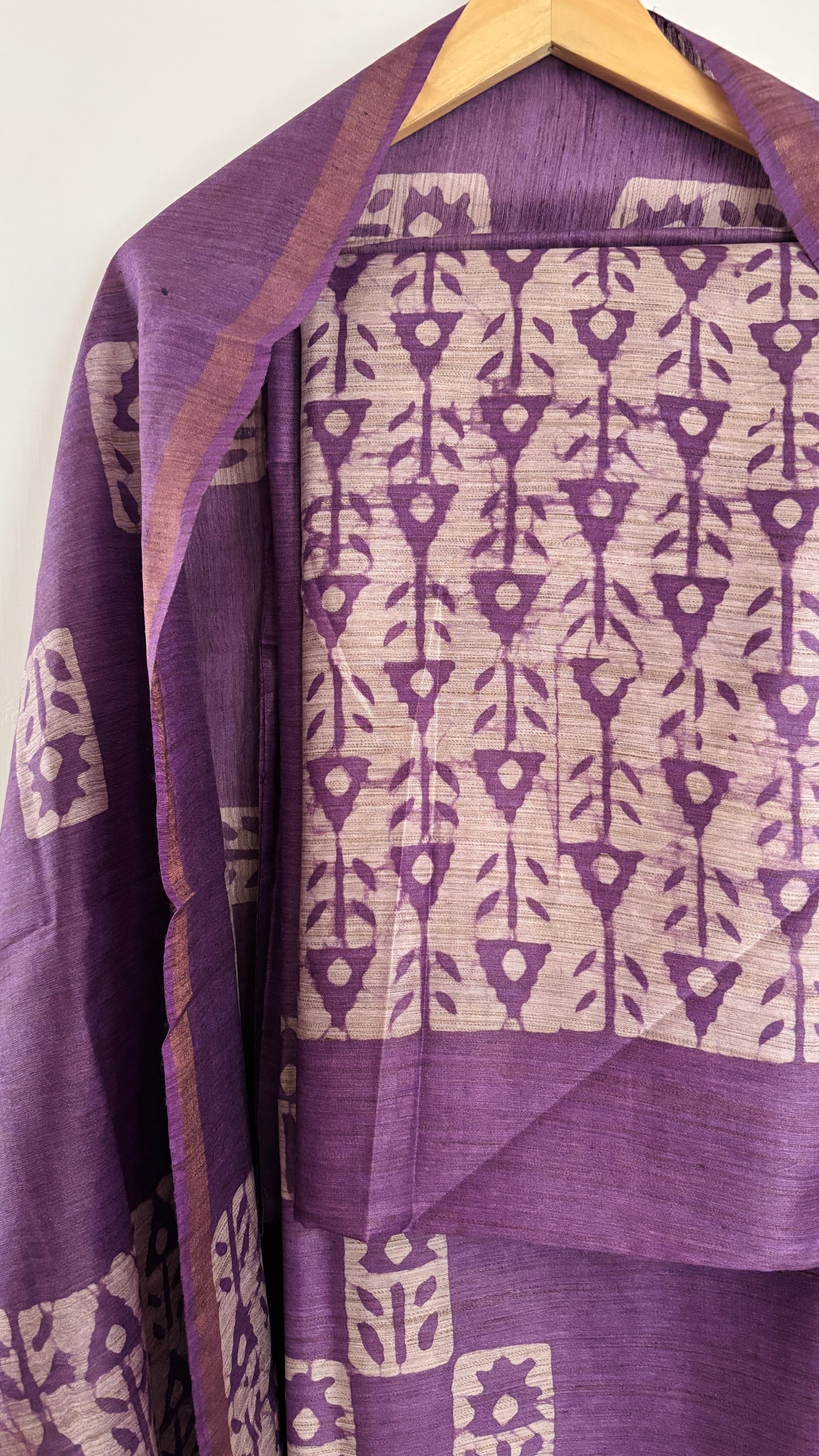 Mulberry Silk Handwoven Suit Set - Mauve